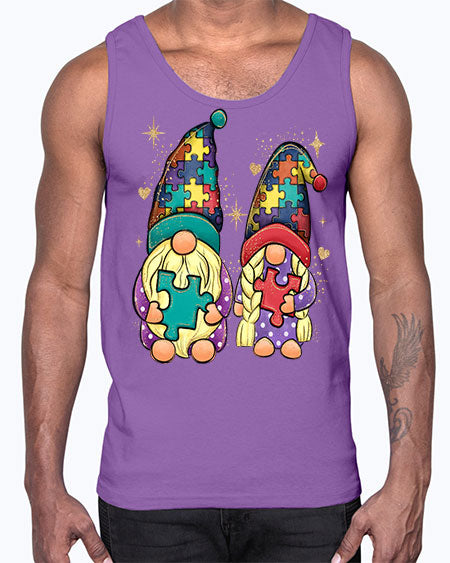 autism gnomes- autism- Cotton Tank