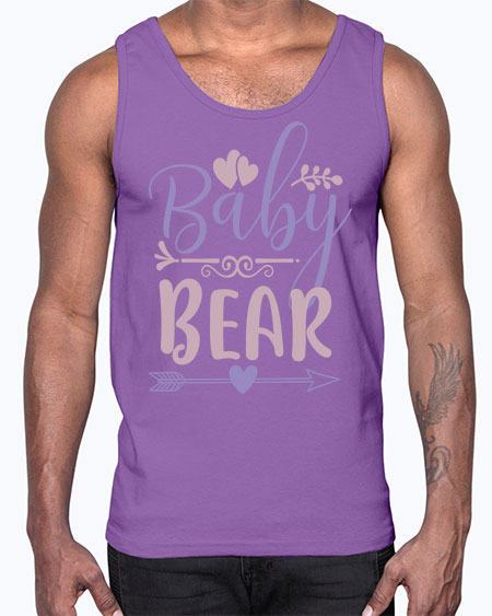 baby bear 7#- bears - animals- Cotton Tank
