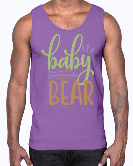 baby bear 9#- bears - animals- Cotton Tank