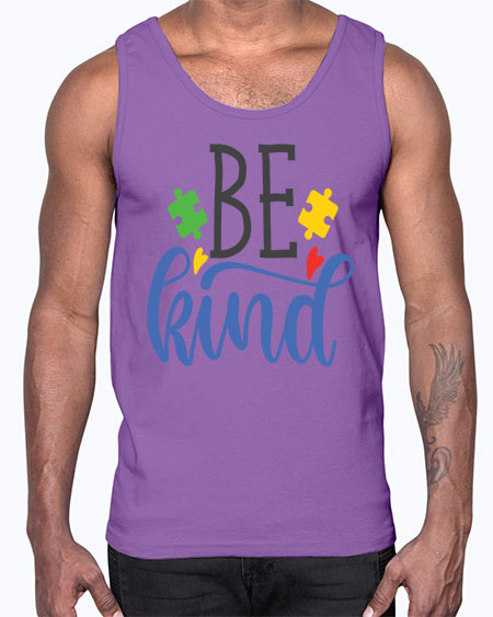 be kind Style 8#- autism- Cotton Tank