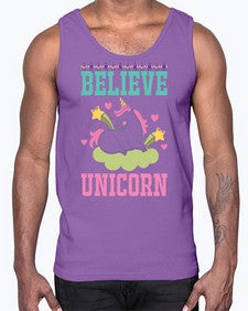 believe unicorn 45#- unicorn- Cotton Tank