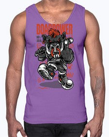 boar power 266#- art pop art- Cotton Tank