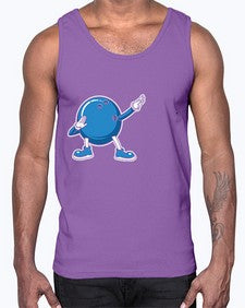 bowling ball dabbing bowling 276#- bowling- Cotton Tank