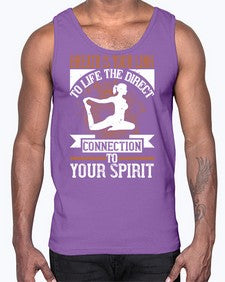 breath is your link to life the direct connection to your spirit  180#- yoga- Cotton Tank