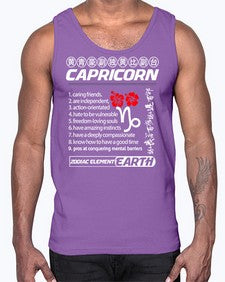 capricorn 207#- capricorn- Cotton Tank