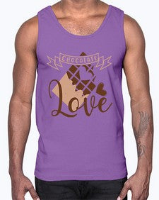 chocolate love 96#- chocolate- Cotton Tank