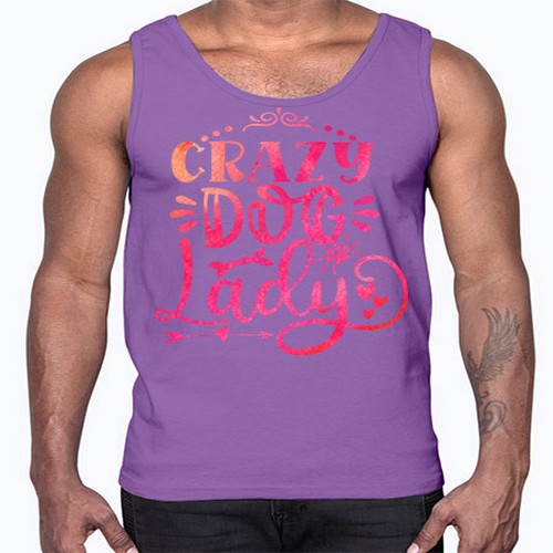 crazy dog lady 71#- dogs- Cotton Tank