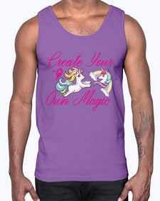 create your own magic 84#- unicorn- Cotton Tank