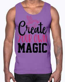 create your own magic 87#- unicorn- Cotton Tank