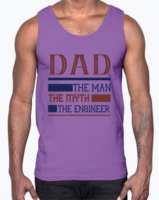 dad the man the myth the engineer Style 110#- engineer- Cotton Tank
