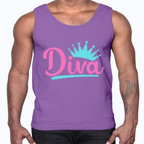 diva Style 121#- dogs- Cotton Tank