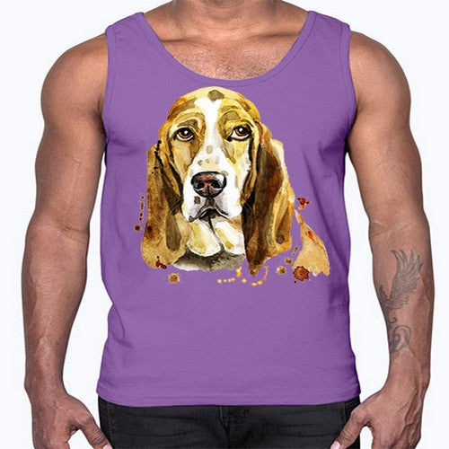 dog 107#- dogs- Cotton Tank
