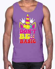 dont be basic 94#- unicorn- Cotton Tank