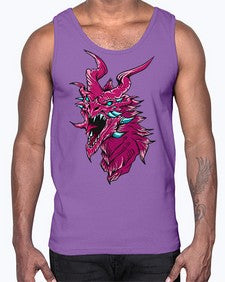 dragon 177#- dragon- Cotton Tank