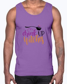 drink up witches 37#- witch- Cotton Tank