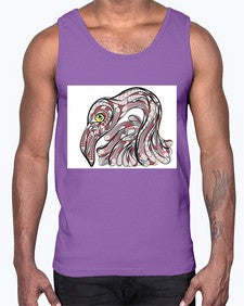 ethnic flamingo 423#- mandala- Cotton Tank