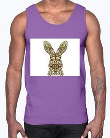 ethnic kangaroo 427#- mandala- Cotton Tank