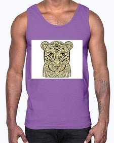 ethnic leopard 429#- mandala- Cotton Tank