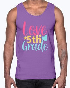 fifth grade love 83#- fifth grade- Cotton Tank