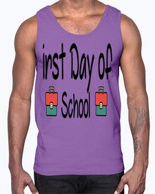 first Day of School 112#- last day of school- Cotton Tank