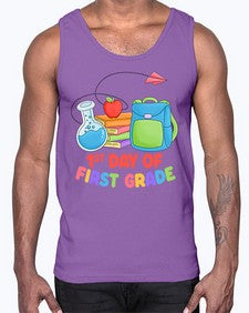 first day of first Grade 100#- first grade- Cotton Tank