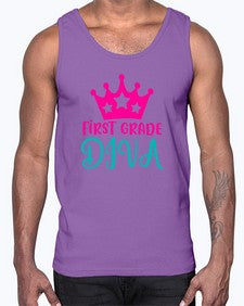 first grade diva 128#- first grade- Cotton Tank