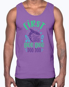 first grade doo doo 132#- first grade- Cotton Tank