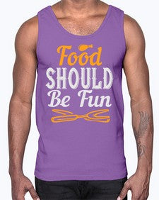 food should be fun 174#- cooking- Cotton Tank