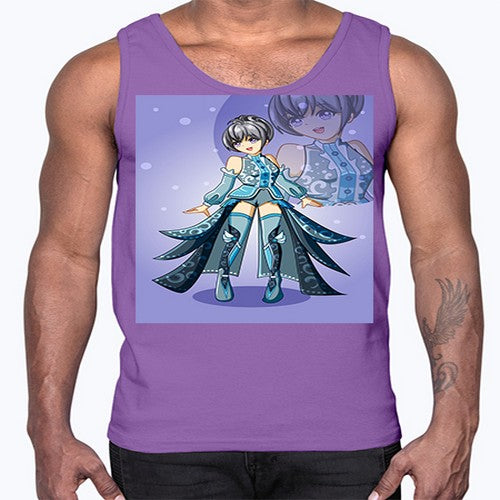 game of beautiful girl140#- anime- Cotton Tank
