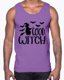 good witch 36#- witch- Cotton Tank