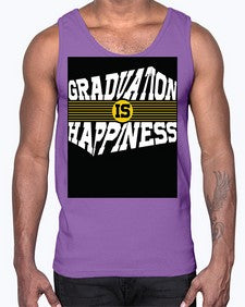 graduation is happiness 222#- graduation- Cotton Tank