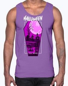 halloween 498#- art pop art- Cotton Tank
