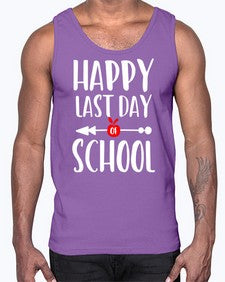 happy last day school 242#- general school- Cotton Tank