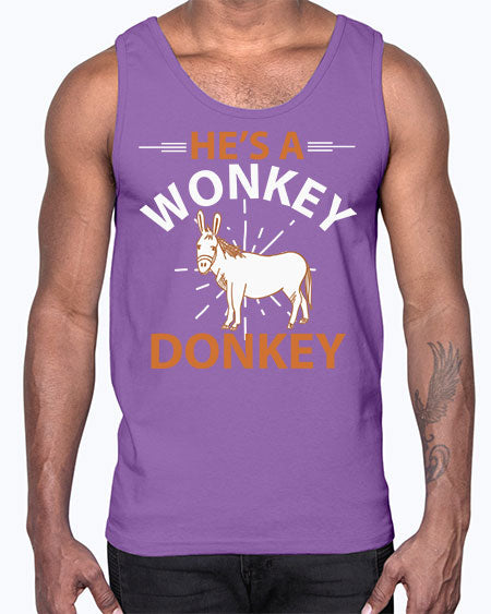 he’s a wonky donkey Style 4#- donkey- Cotton Tank