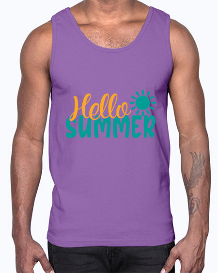 hello summer Style 98#- summer- Cotton Tank