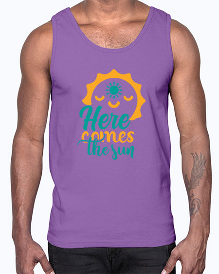 here comes the sun Style 96#- summer- Cotton Tank