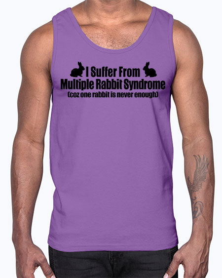 i suffer from mulitple rabbit syndrome- rabbit- Cotton Tank