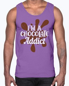 im a chocolate addict 272#- chocolate- Cotton Tank