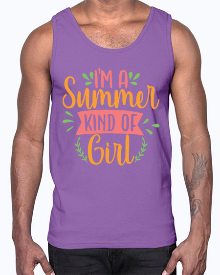 im a summer kind of girl 94#- summer- Cotton Tank