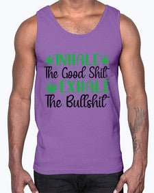 inhale the good stuff 665#- marijuana- Cotton Tank