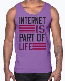 internet is part of life 65#- internet- Cotton Tank