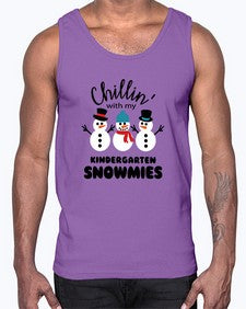 kindergarten snowmies 434#- kindergarten- Cotton Tank