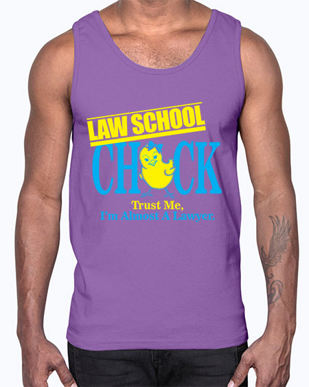 law school chick copy 1037#- lawyer- Cotton Tank