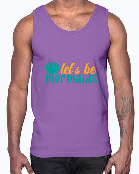 lets be mermaids Style 93#- summer- Cotton Tank