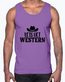 lets get western 723#- western- Cotton Tank