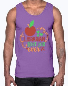 librarian best job ever 473#- librarian- Cotton Tank