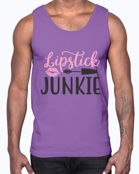 lipstick junkie Style 154#-makeup Cotton Tank