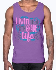 livin that eighth garde life 492#- eighth grade- Cotton Tank