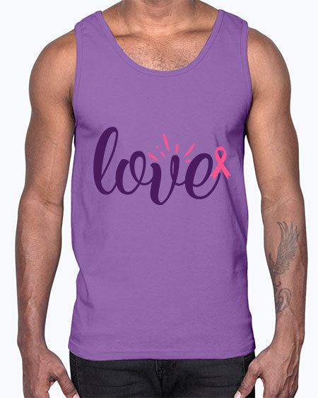 love Style 7#- breast cancer- Cotton Tank
