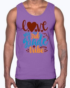 love my third grade tribe 524#- third grade- Cotton Tank